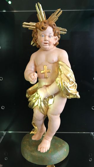 Ein Engel vom Rokoko-Altar mit den Vierzehn Nothelfern