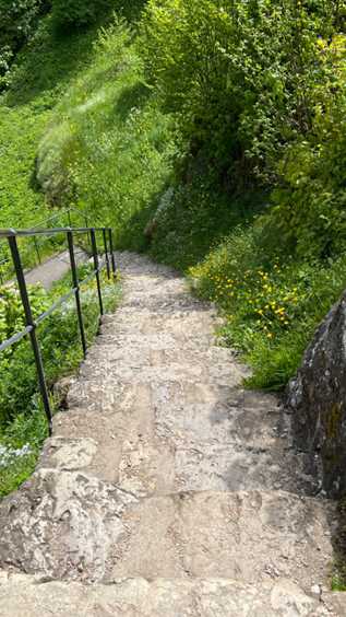 Fußweg zur Burg Hohenstein