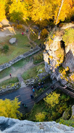 Burgruine Weissenstein - Der Blick vom Turm der Ruine