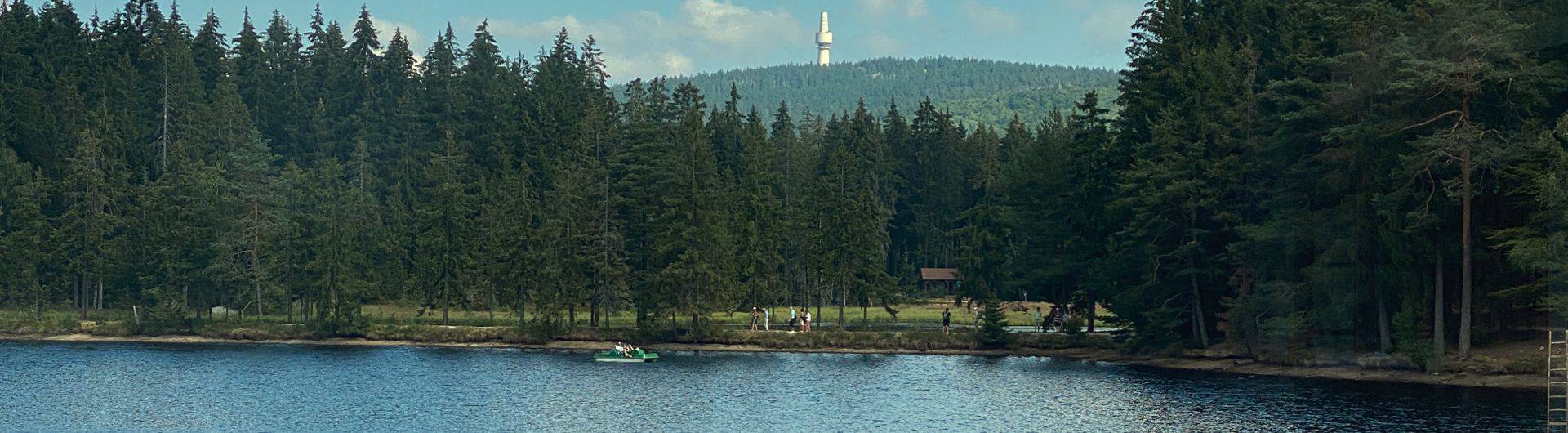 Blickauf den Fichtelsee in Fichtelberg