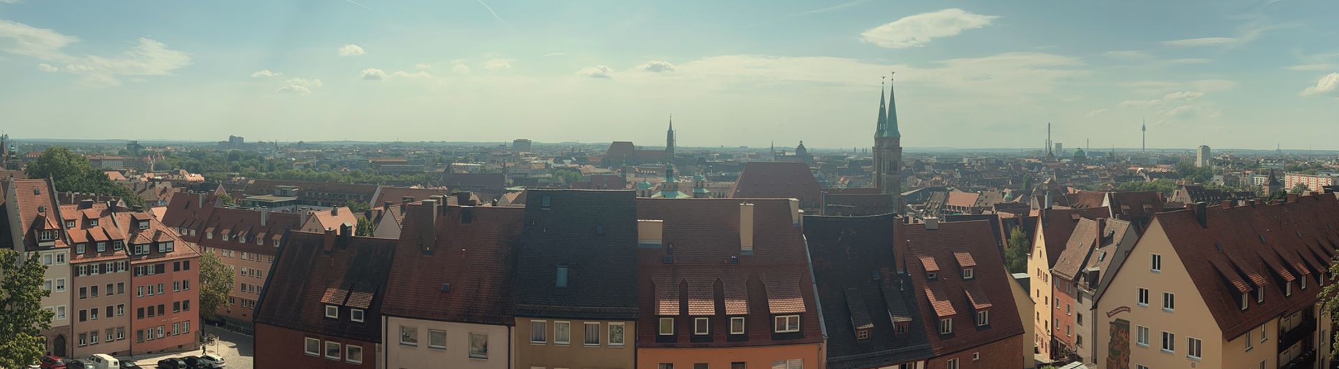 Sicht von der Kaiserburg auf Nürnberg