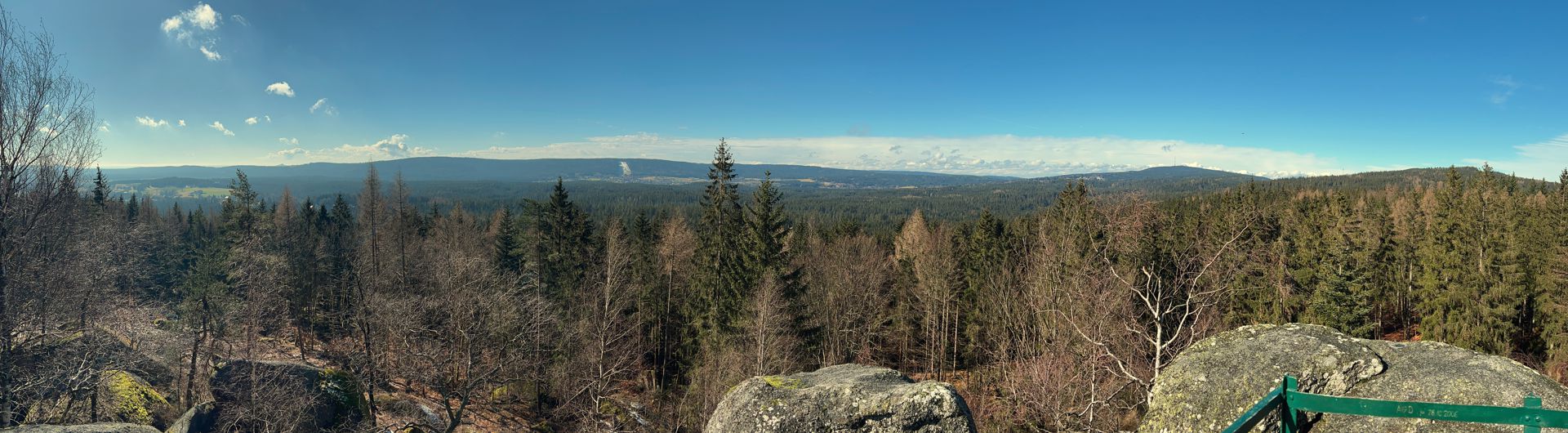 Aussicht vom Prinzenfelsen bei Tröstau